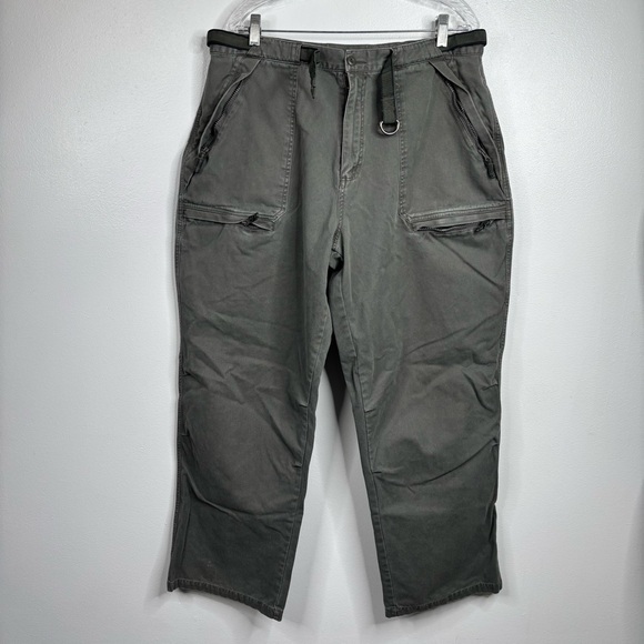 Vintage 90’s North‎ Crest Green Baggy Jeans Used Sz 38/32 - Picture 1 of 9